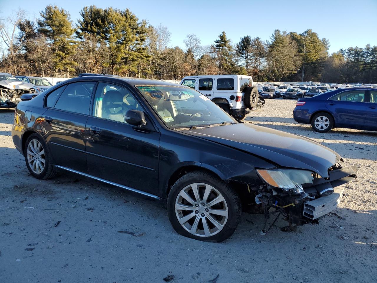 2008 Subaru Legacy VIN 4S3BL856584223201 Copart auction photo, front end / top/roof damage thumbnail 4