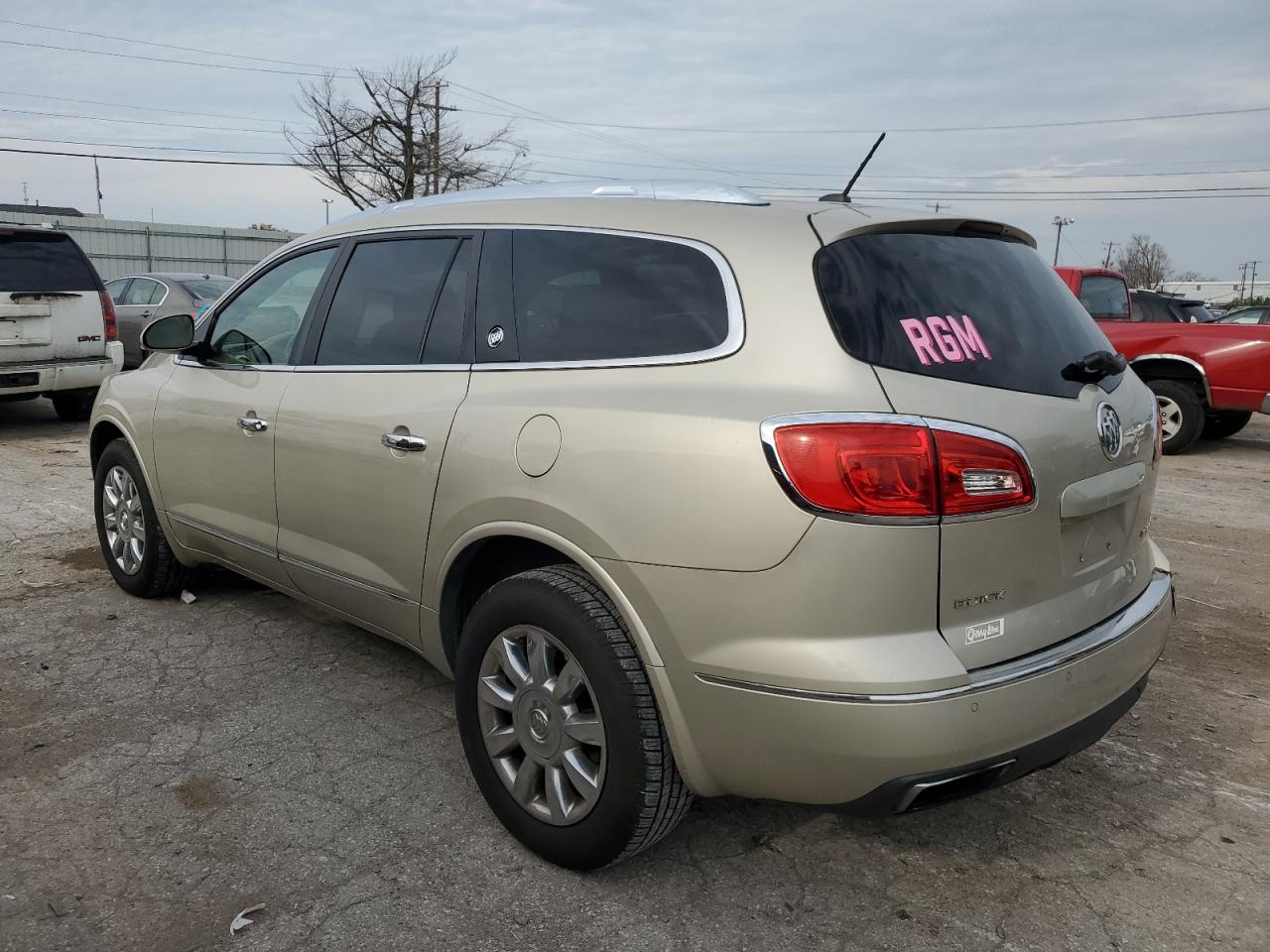 2015 Buick Enclave VIN 5GAKRBKD2FJ172867 Copart auction photo, rear end / side damage thumbnail 2