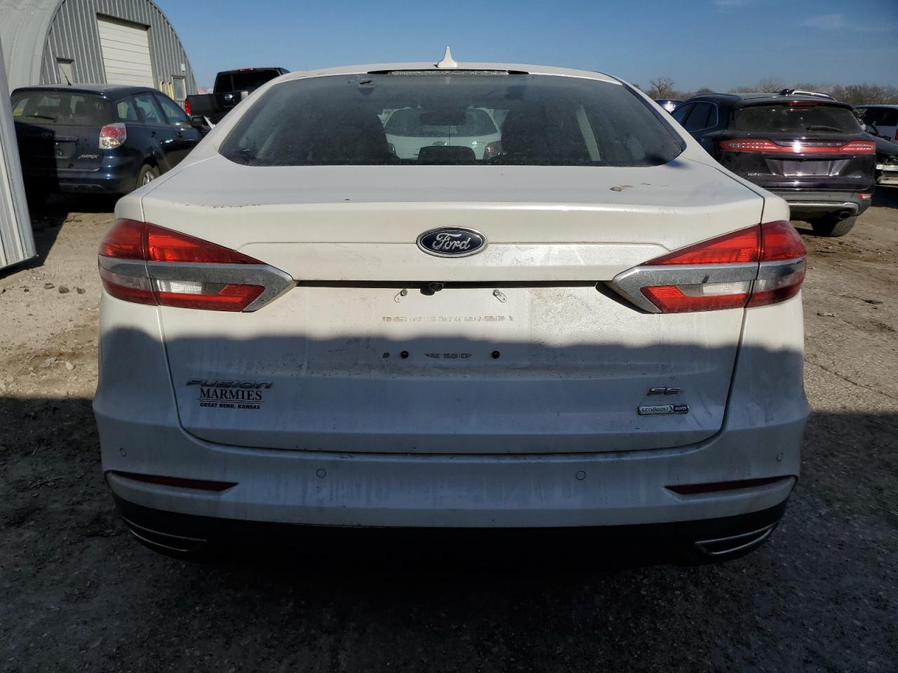 2019 Ford Fusion VIN 3FA6P0T93KR283759 Copart auction photo, front end / mechanical damage thumbnail 6