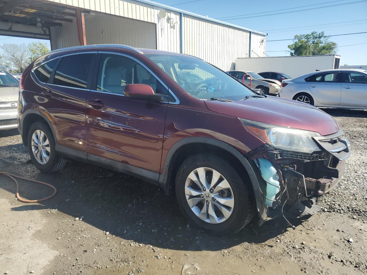 2014 Honda CR-V VIN 5J6RM4H70EL082462 Copart auction photo, front end damage thumbnail 4