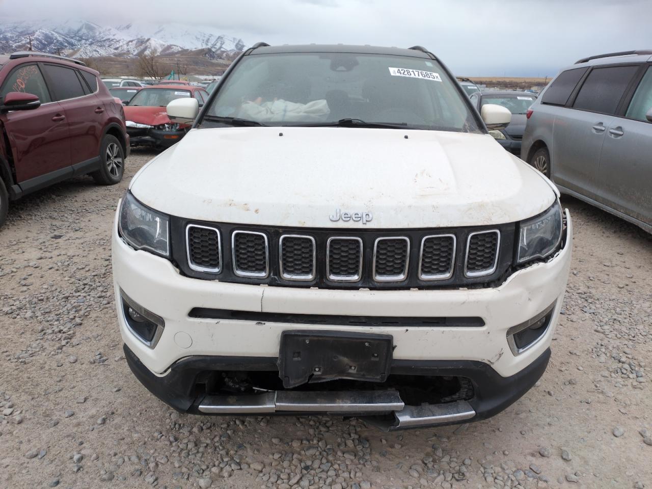 2021 Jeep Compass VIN 3C4NJDCB8MT602015 Copart auction photo, front end damage thumbnail 5