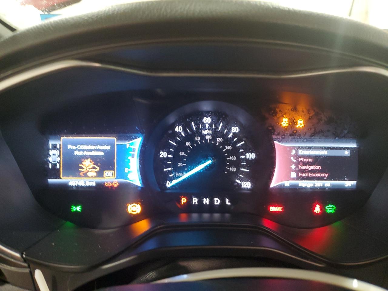 2019 Ford Fusion VIN 3FA6P0RU2KR204335 Copart auction photo, front end / side damage thumbnail 9