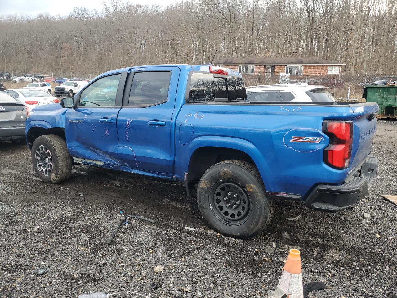 2023 Chevrolet Colorado VIN 1GCPTDEK0P1199126 Copart auction photo, side damage thumbnail 2