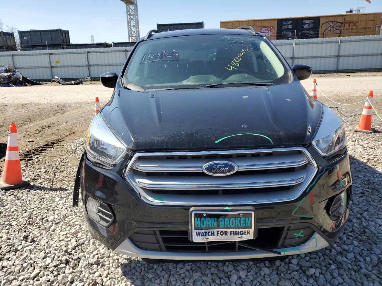 2018 Ford Escape VIN 1FMCU9GD0JUD56128 Copart auction photo, front end damage thumbnail 5