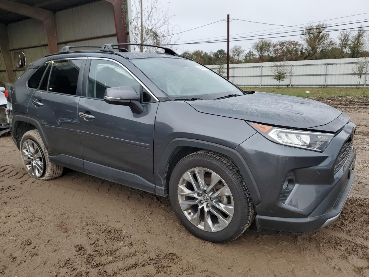 2021 Toyota RAV 4 VIN JTMY1RFV3MD063714 Copart auction photo, side / front end damage thumbnail 4