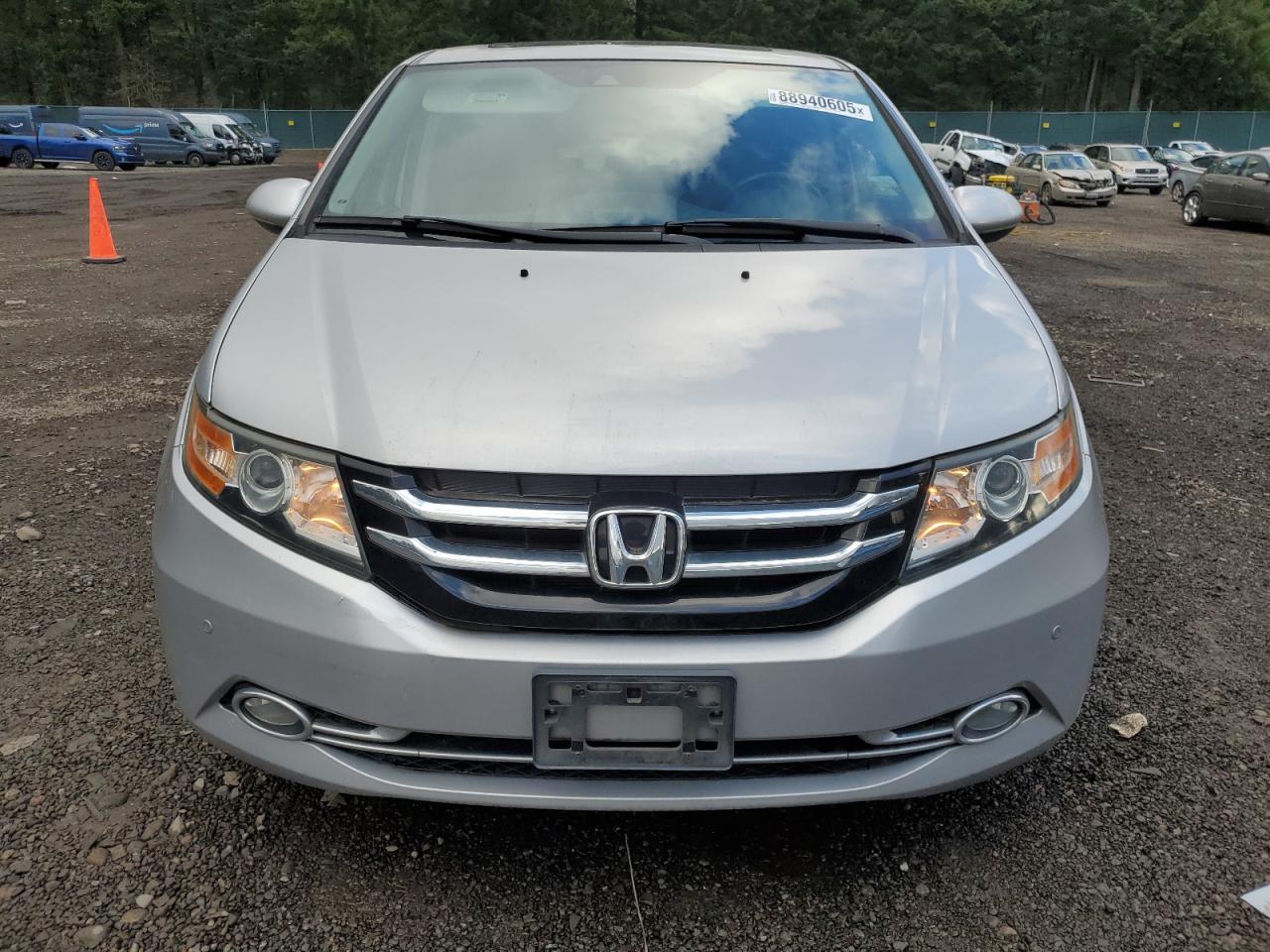 2014 Honda Odyssey VIN 5FNRL5H90EB120291 Copart auction photo, rear end damage thumbnail 5