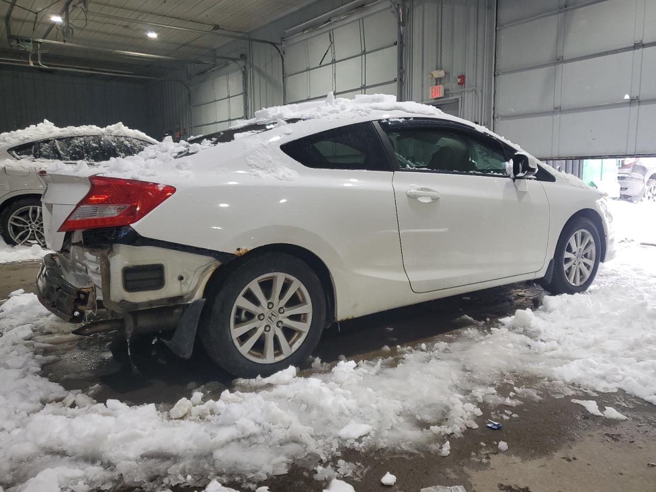 2012 Honda Civic VIN 2HGFG3A87CH519043 Copart auction photo, rear end / minor dent/scratches damage thumbnail 3
