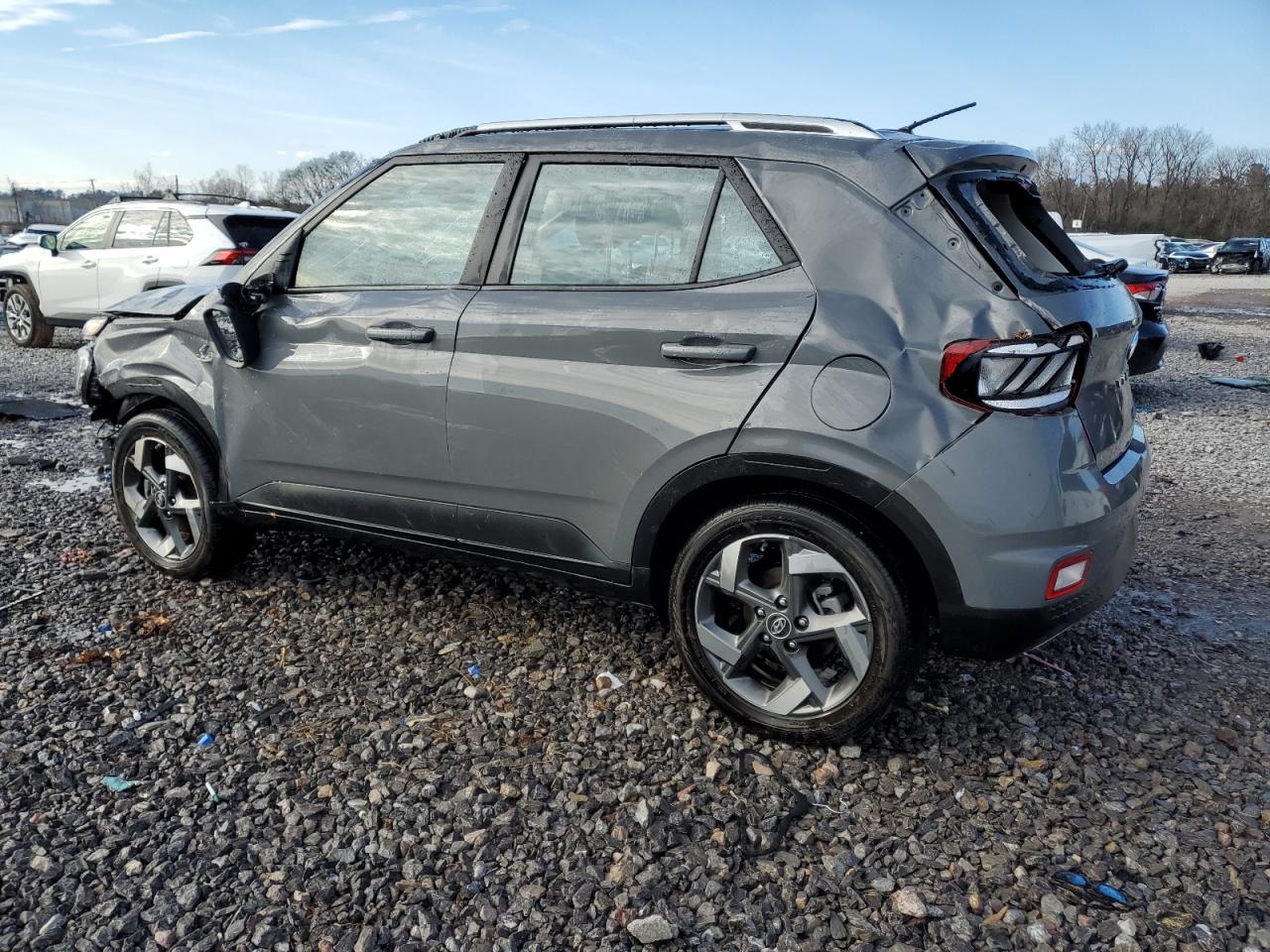 2023 Hyundai Venue VIN KMHRC8A30PU229833 Copart auction photo, rollover damage thumbnail 2