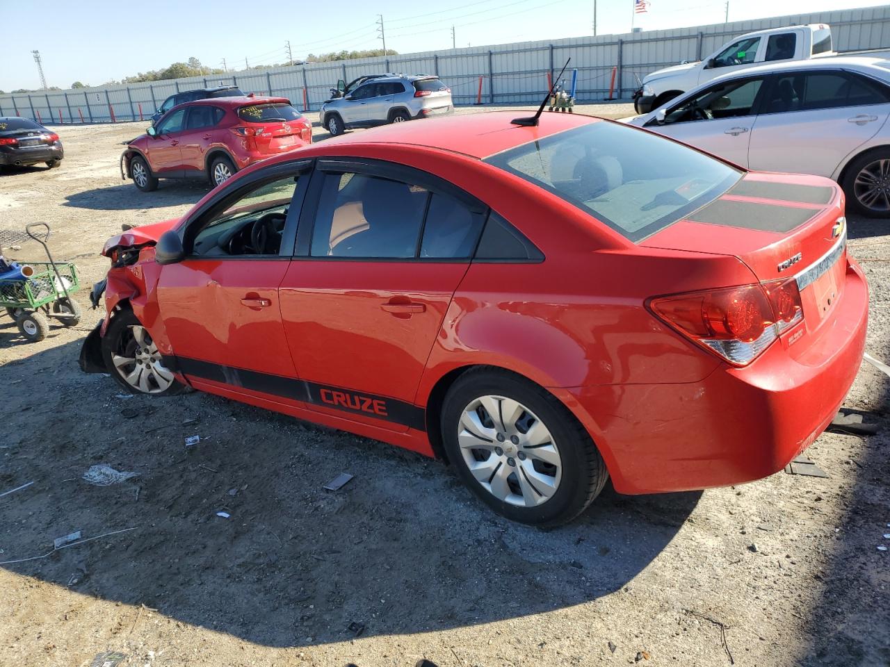 2014 Chevrolet Cruze VIN 1G1PA5SH7E7481531 Copart auction photo, front end / side damage thumbnail 2