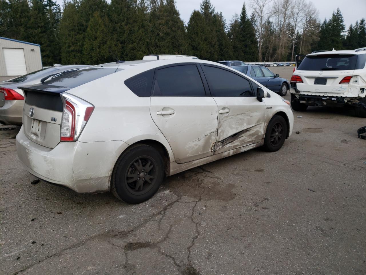 2015 Toyota Prius VIN JTDKN3DU0F1910355 Copart auction photo, side damage thumbnail 3
