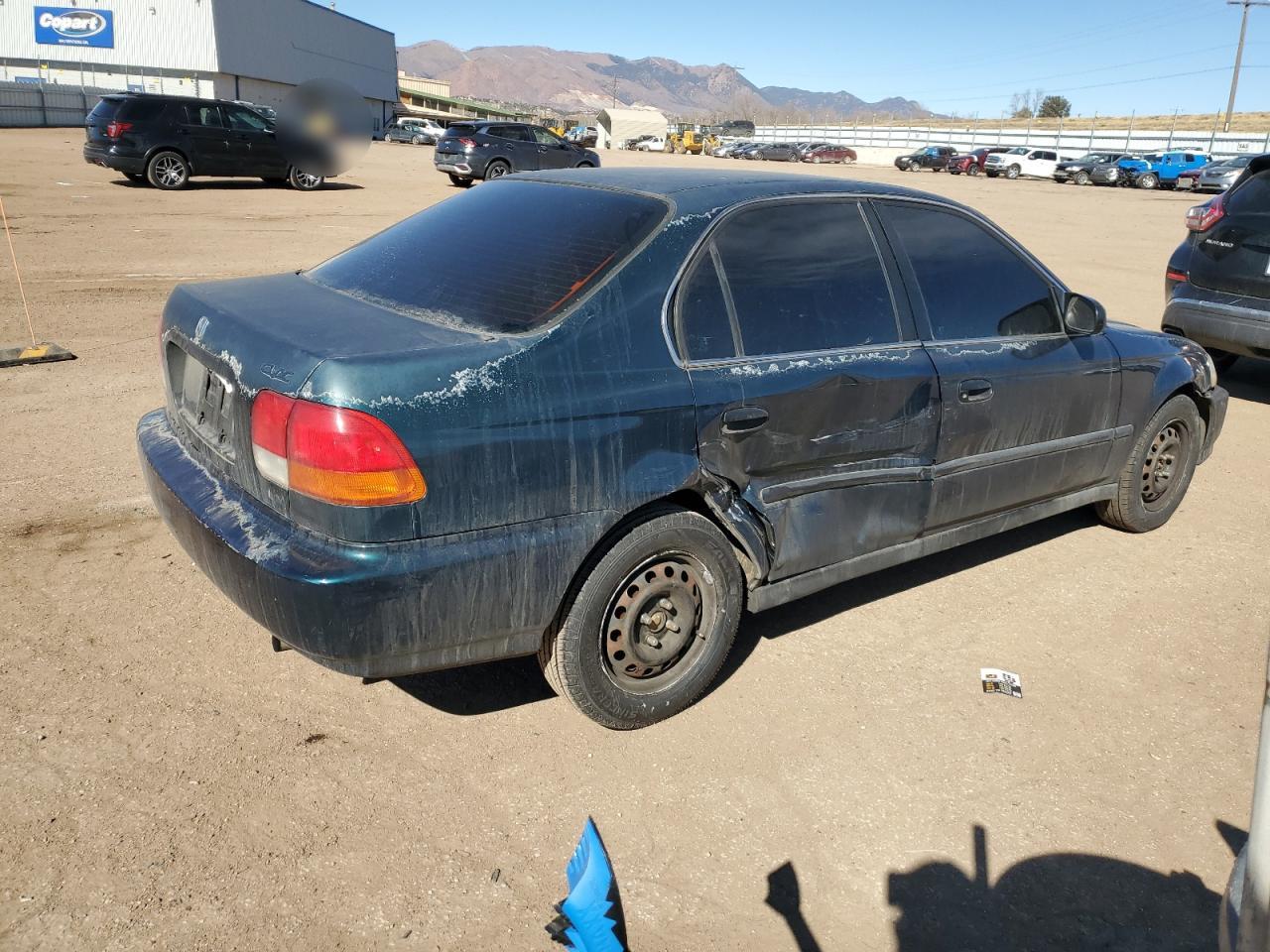 1997 Honda Civic VIN 2HGEJ6578VH579237 Copart auction photo, side / front end damage thumbnail 3
