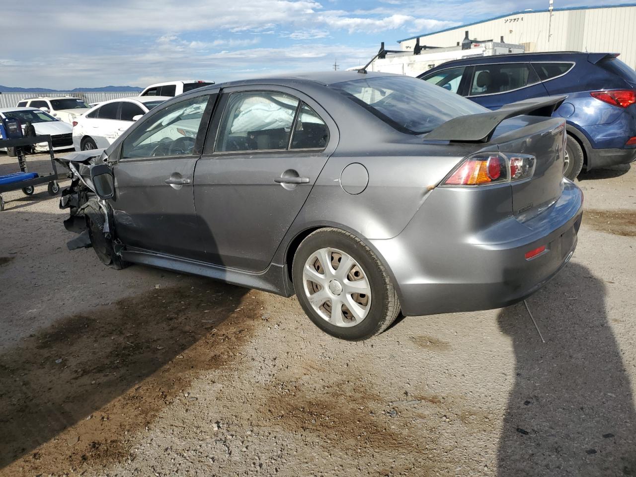 2015 Mitsubishi Lancer VIN JA32U2FU2FU015800 Copart auction photo, front end / side damage thumbnail 2