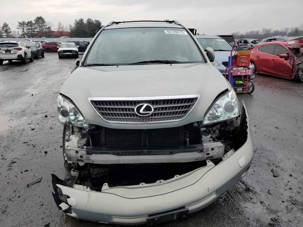 2007 Lexus RX VIN JTJHW31U772012050 Copart auction photo, side / front end damage thumbnail 5