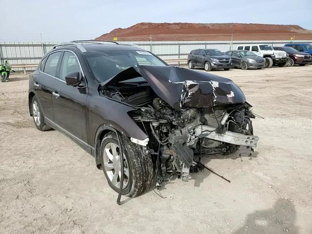 2008 Infiniti EX VIN JNKAJ09F58M357458 Copart auction photo, front end / side damage thumbnail 12