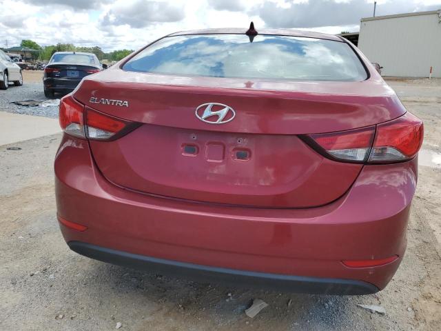 2014 Hyundai Elantra VIN 5NPDH4AE4EH542692 Copart auction photo, rear end / side damage thumbnail 6