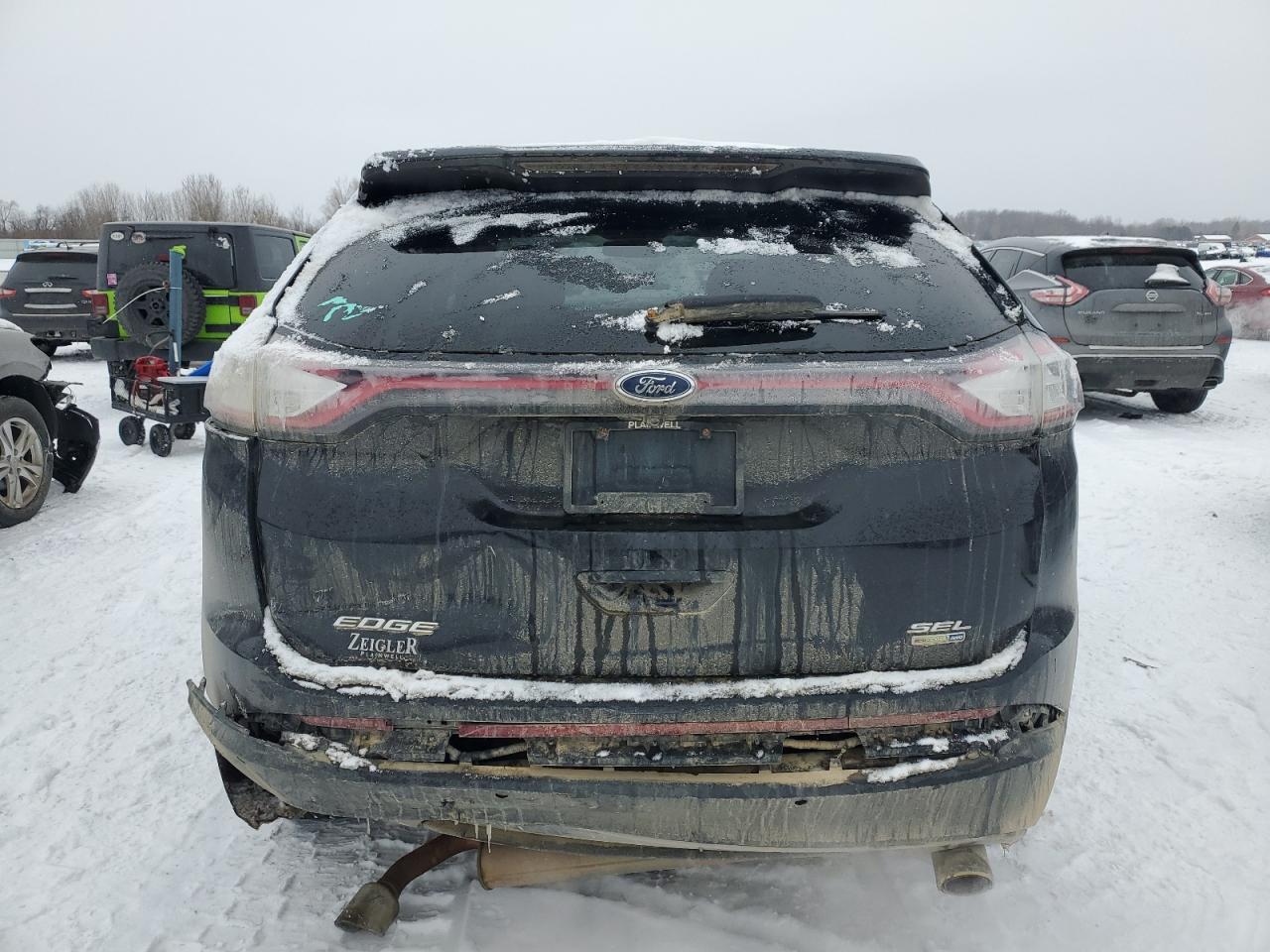 2018 Ford Edge VIN 2FMPK4J94JBB68331 Copart auction photo, rear end damage thumbnail 6