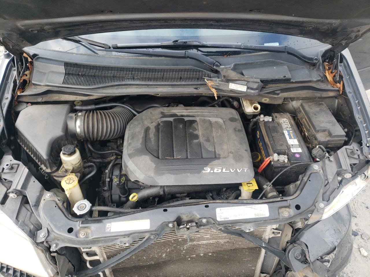 2012 Dodge Caravan VIN 2C4RDGCG9CR203167 Copart auction photo, front end / side damage thumbnail 12