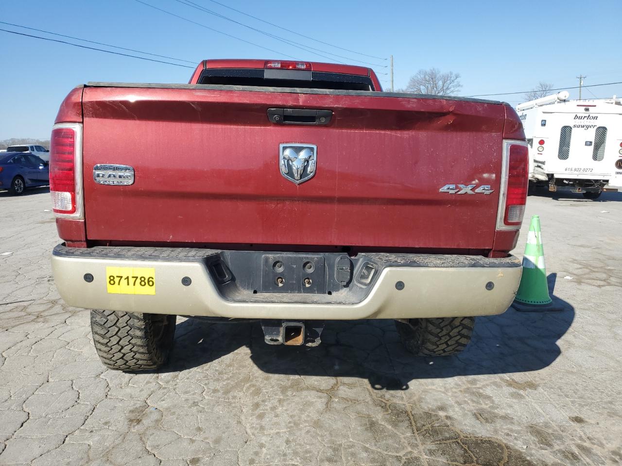 2014 RAM 2500 VIN 3C6UR5PL0EG323074 Copart auction photo, biohazard/chemical / front end damage thumbnail 6