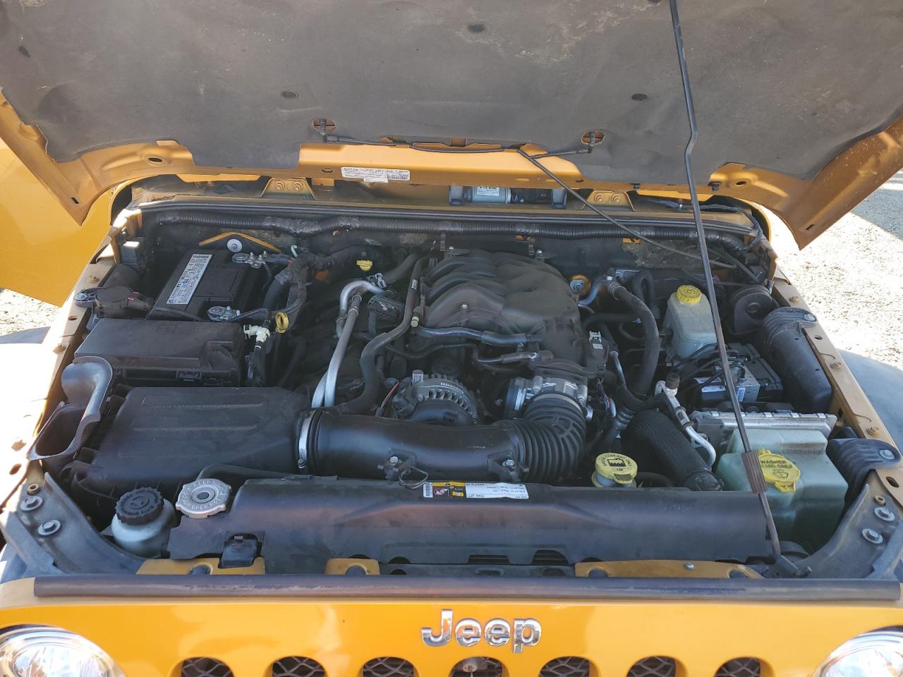 2014 Jeep Wrangler VIN 1C4HJWFGXEL296982 Copart auction photo, side damage thumbnail 11