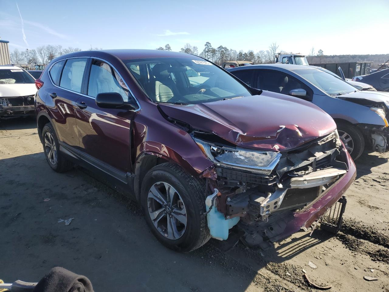 2018 Honda CR-V VIN 2HKRW6H39JH202847 Copart auction photo, all over damage thumbnail 4