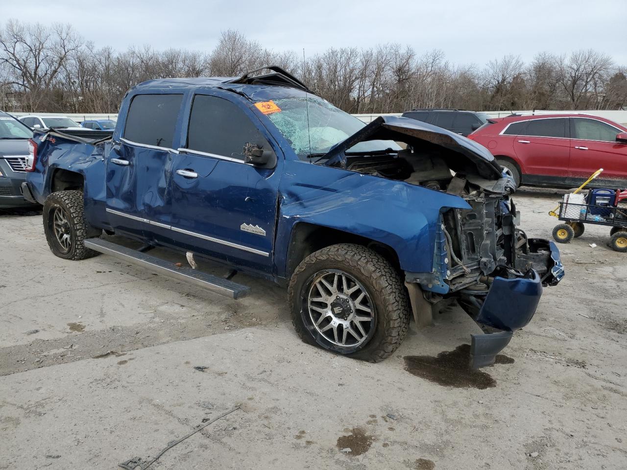 2017 Chevrolet Silverado VIN 3GCUKTEJ4HG311212 Copart auction photo, rollover / all over damage thumbnail 4