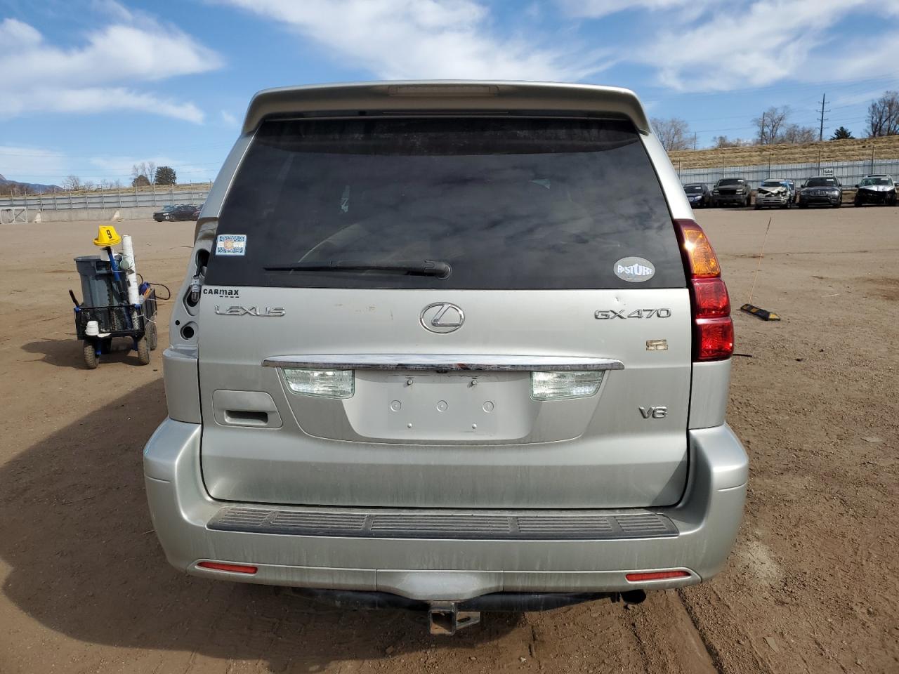 2005 Lexus GX VIN JTJBT20X350091262 Copart auction photo, all over damage thumbnail 6