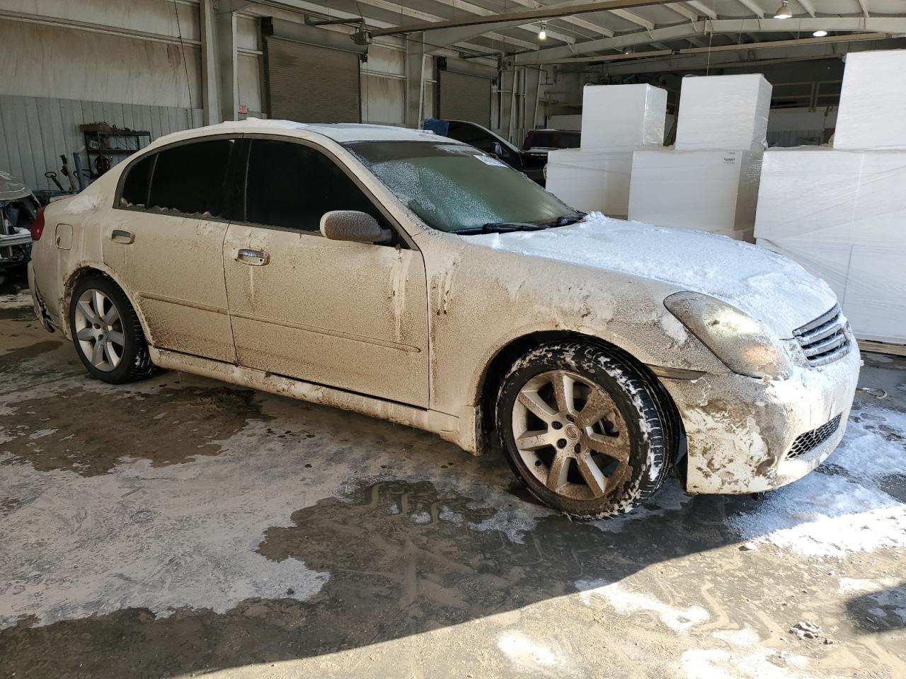 2005 Infiniti G VIN JNKCV51E25M214928 Copart auction photo, all over / mechanical damage thumbnail 4