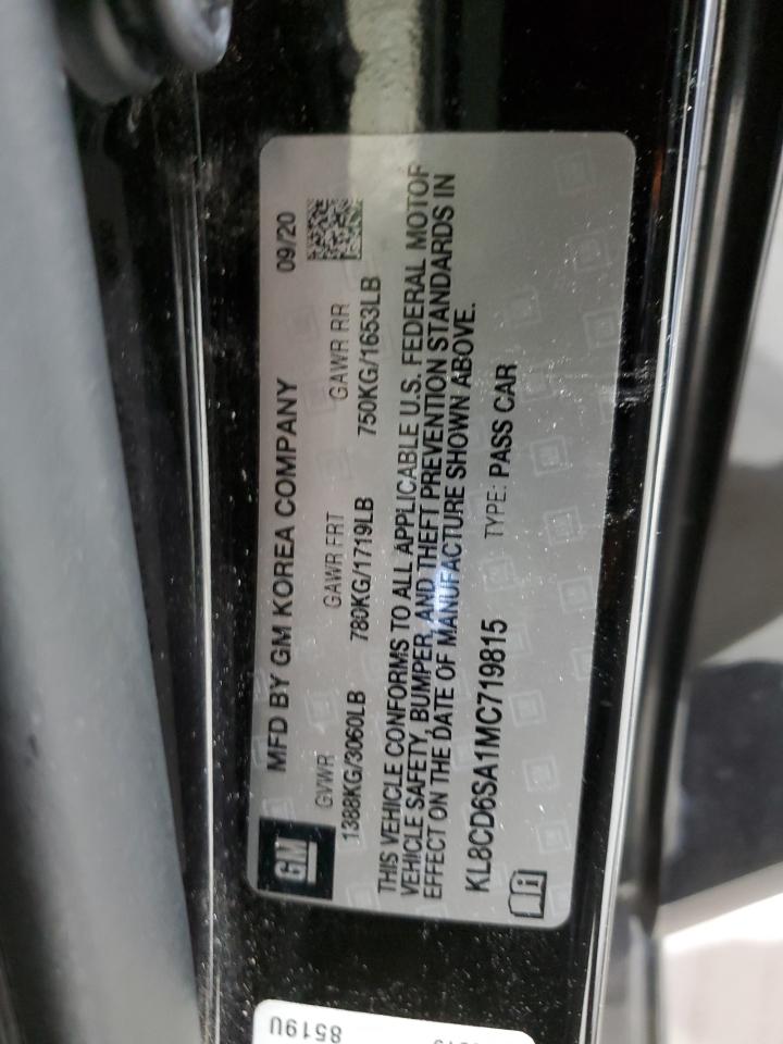 2021 Chevrolet Spark VIN KL8CD6SA1MC719815 Copart auction photo, hail damage thumbnail 15