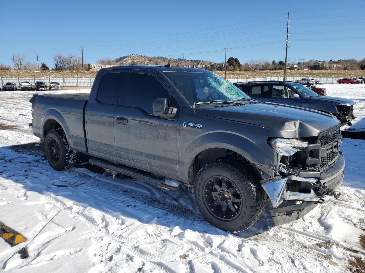 2019 Ford F-150 VIN 1FTFX1E51KKC15815 Copart auction photo, front end / rear end damage thumbnail 4