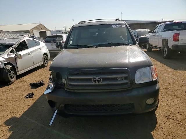 2004 Toyota Sequoia VIN 5TDBT44A74S228350 Copart auction photo, front end / side damage thumbnail 11