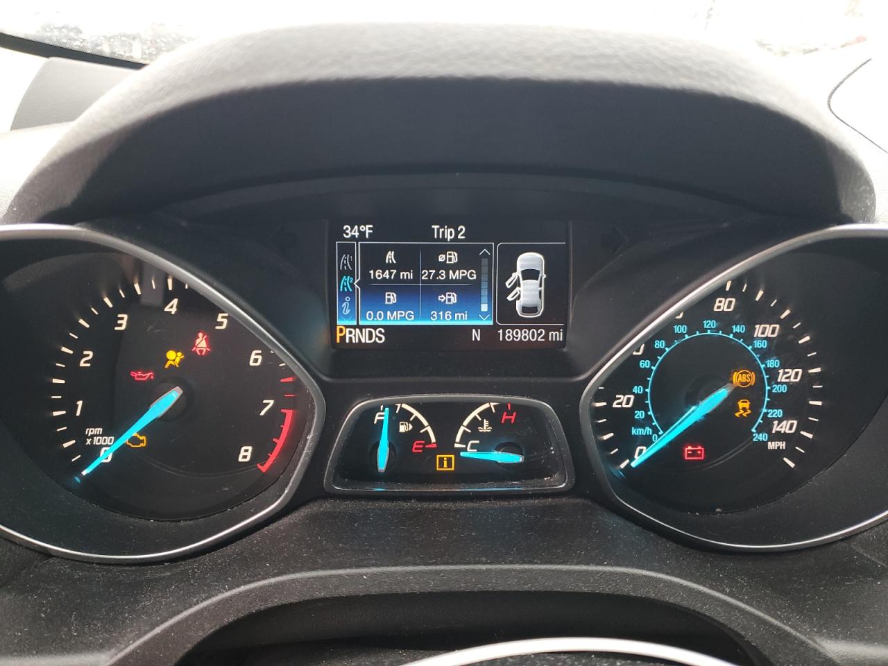 2016 Ford Escape VIN 1FMCU0F71GUB12861 Copart auction photo, front end damage thumbnail 9