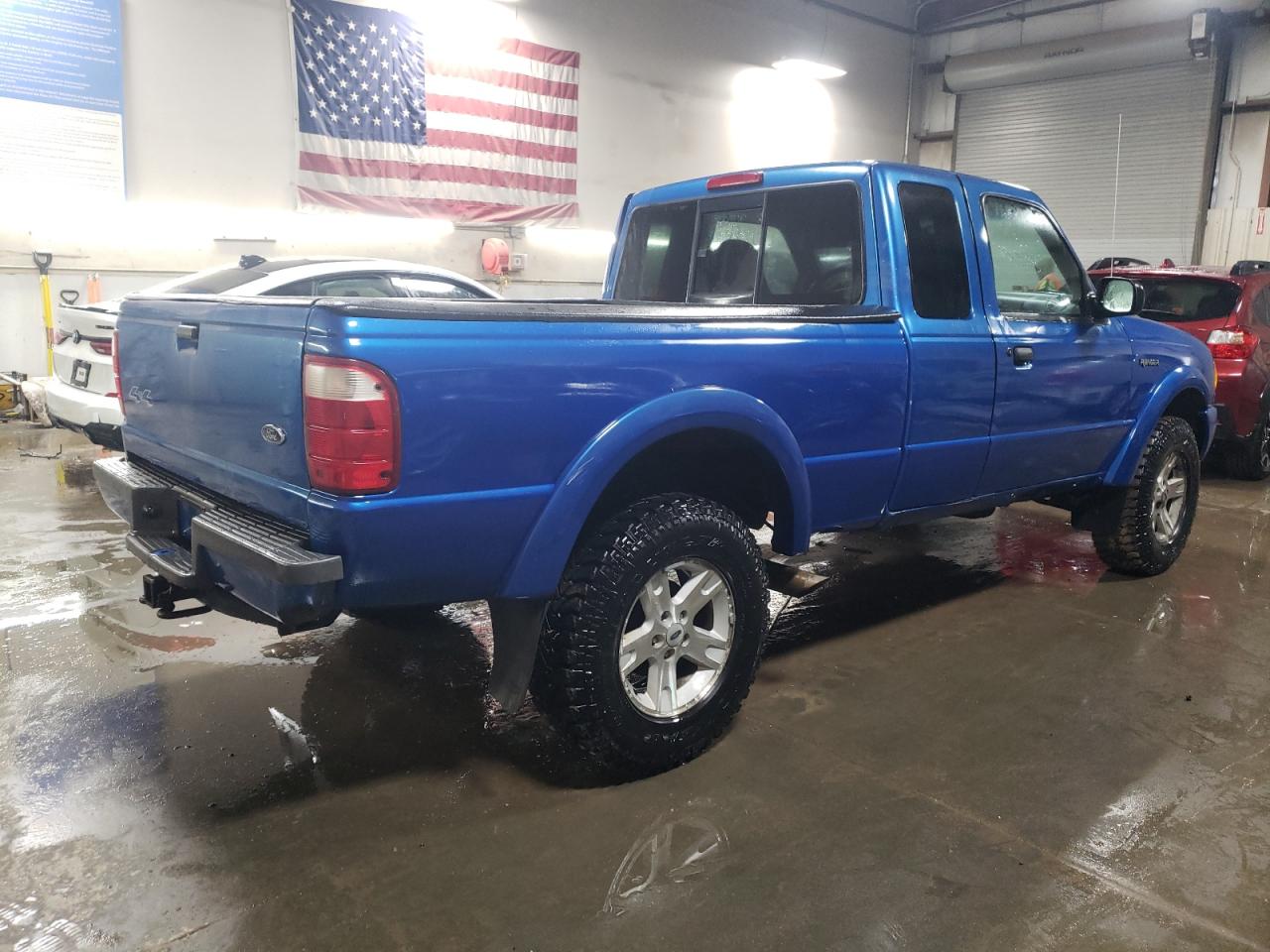 2002 Ford Ranger VIN 1FTZR45E82TA15145 Copart auction photo, side / rear end damage thumbnail 3