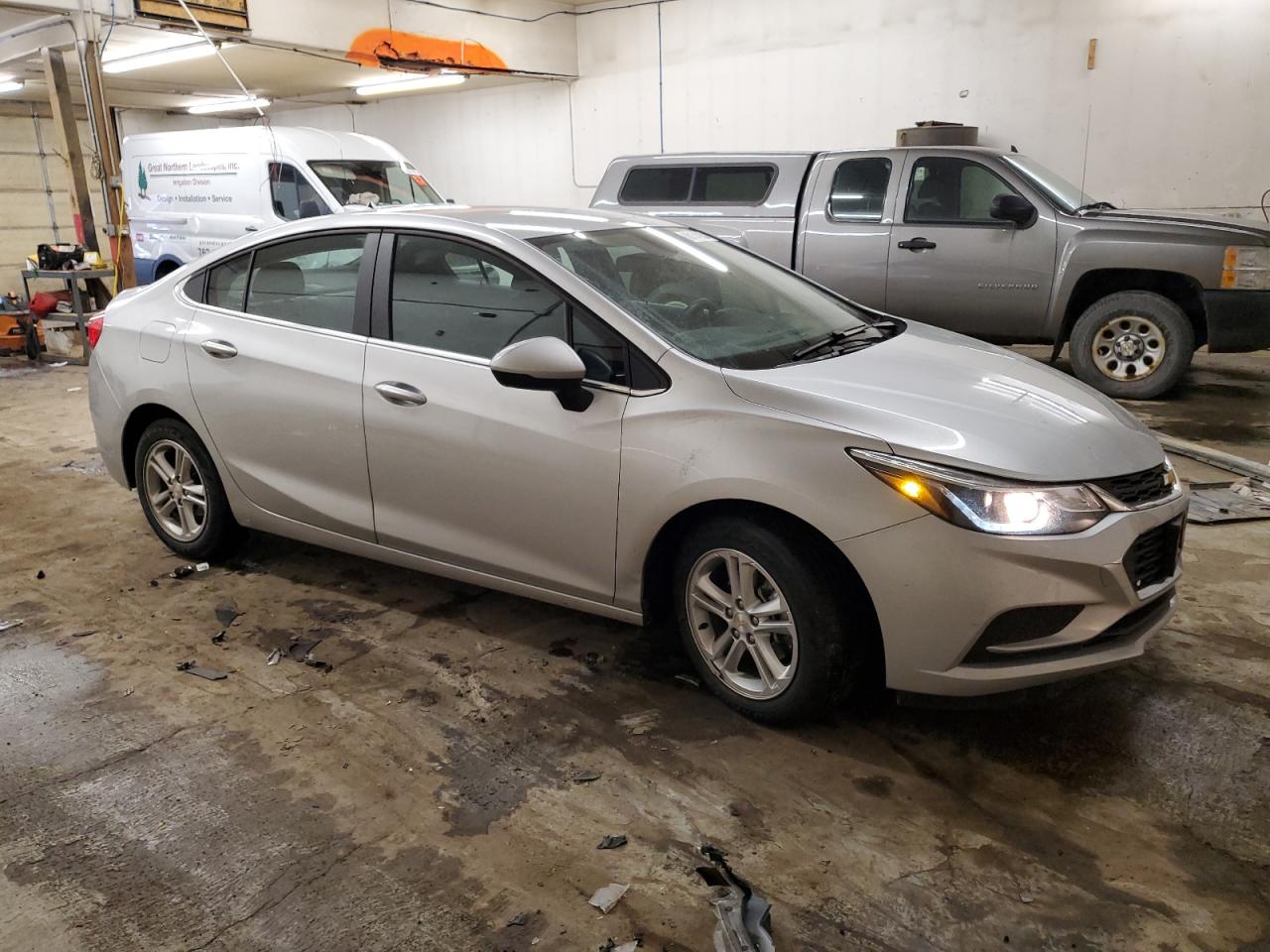 2017 Chevrolet Cruze VIN 1G1BE5SM0H7273927 Copart auction photo, side / front end damage thumbnail 4