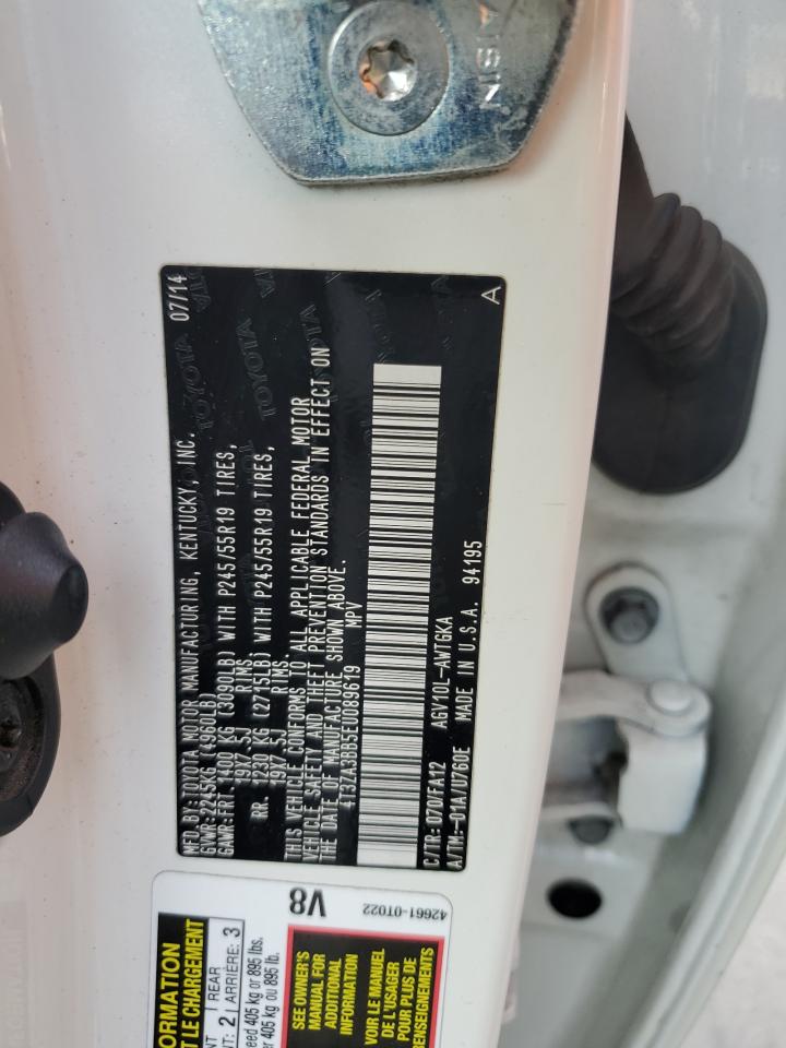 2014 Toyota Venza VIN 4T3ZA3BB5EU089619 Copart auction photo, front end damage thumbnail 12