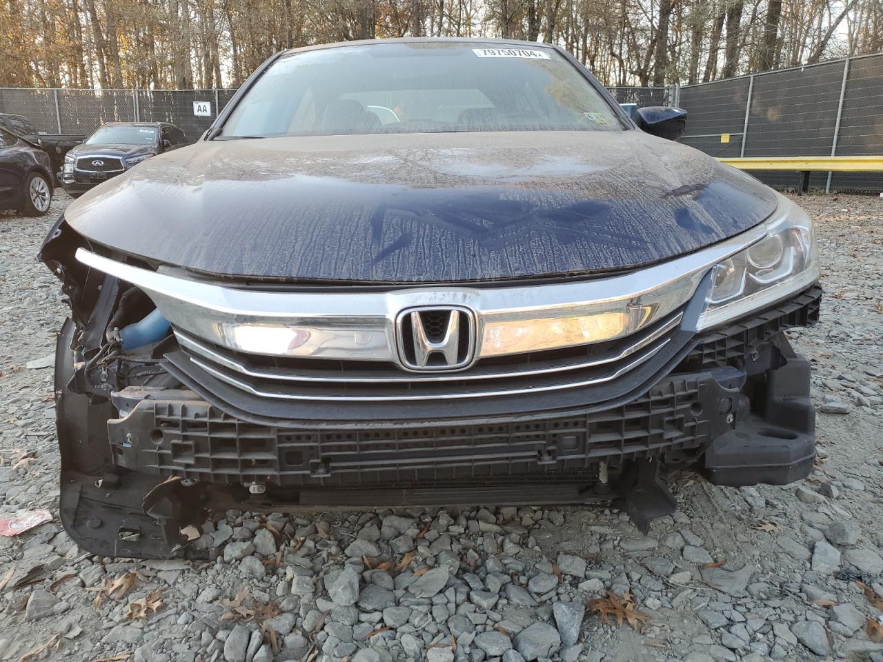 2017 Honda Accord VIN 1HGCR2F38HA066769 Copart auction photo, front end / undercarriage damage thumbnail 5