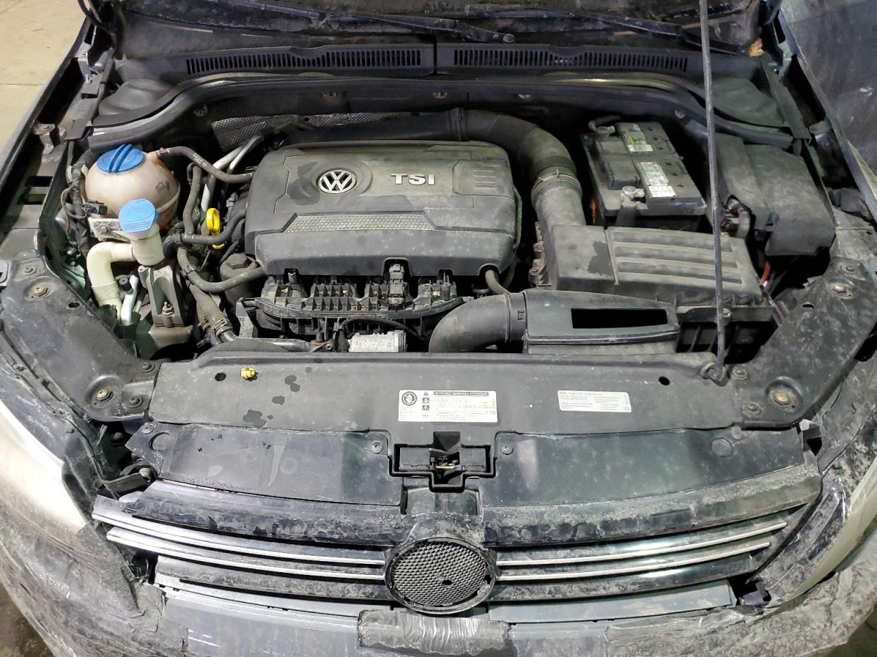 2014 Volkswagen Jetta VIN 3VWD07AJ6EM291588 Copart auction photo, front end / side damage thumbnail 11