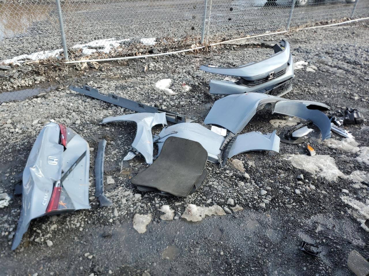 2022 Honda Civic VIN 2HGFE2F52NH556129 Copart auction photo, rear end / front end damage thumbnail 12