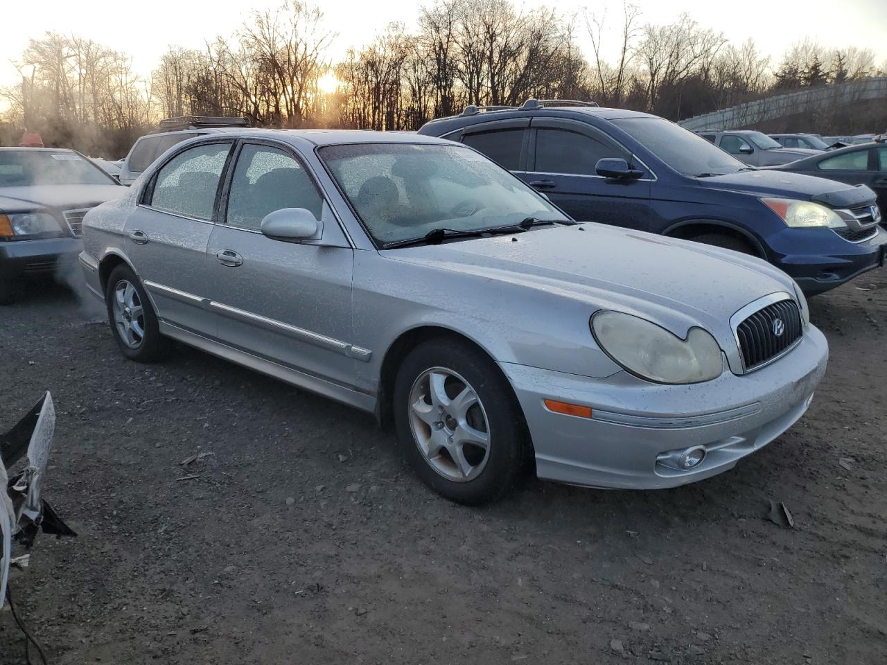 2005 Hyundai Sonata VIN KMHWF35H45A208145 Copart auction photo, front end / side damage thumbnail 4