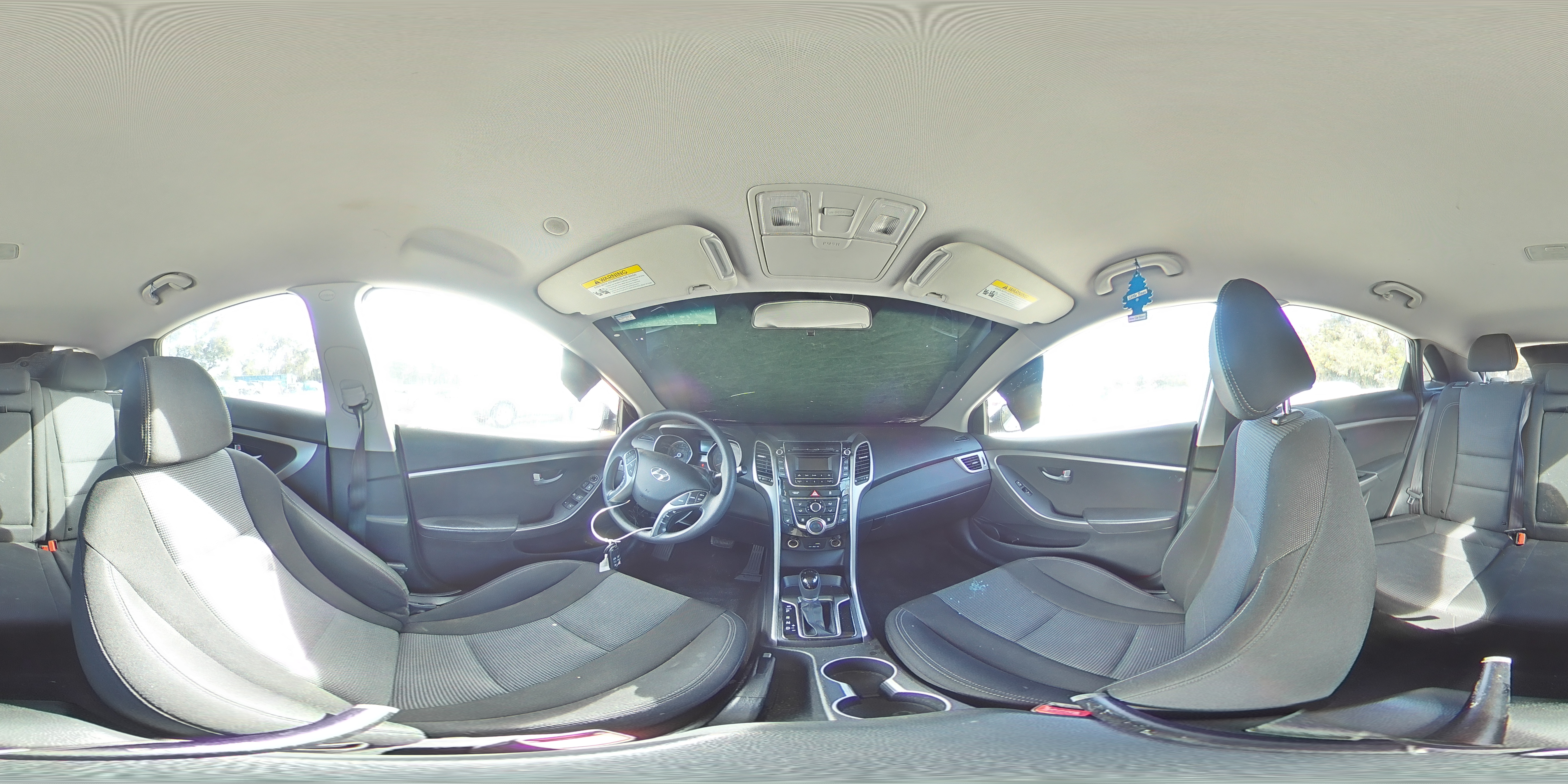 2016 Hyundai Elantra VIN KMHD35LH8GU335142 Copart auction photo, rear end / side damage thumbnail 13