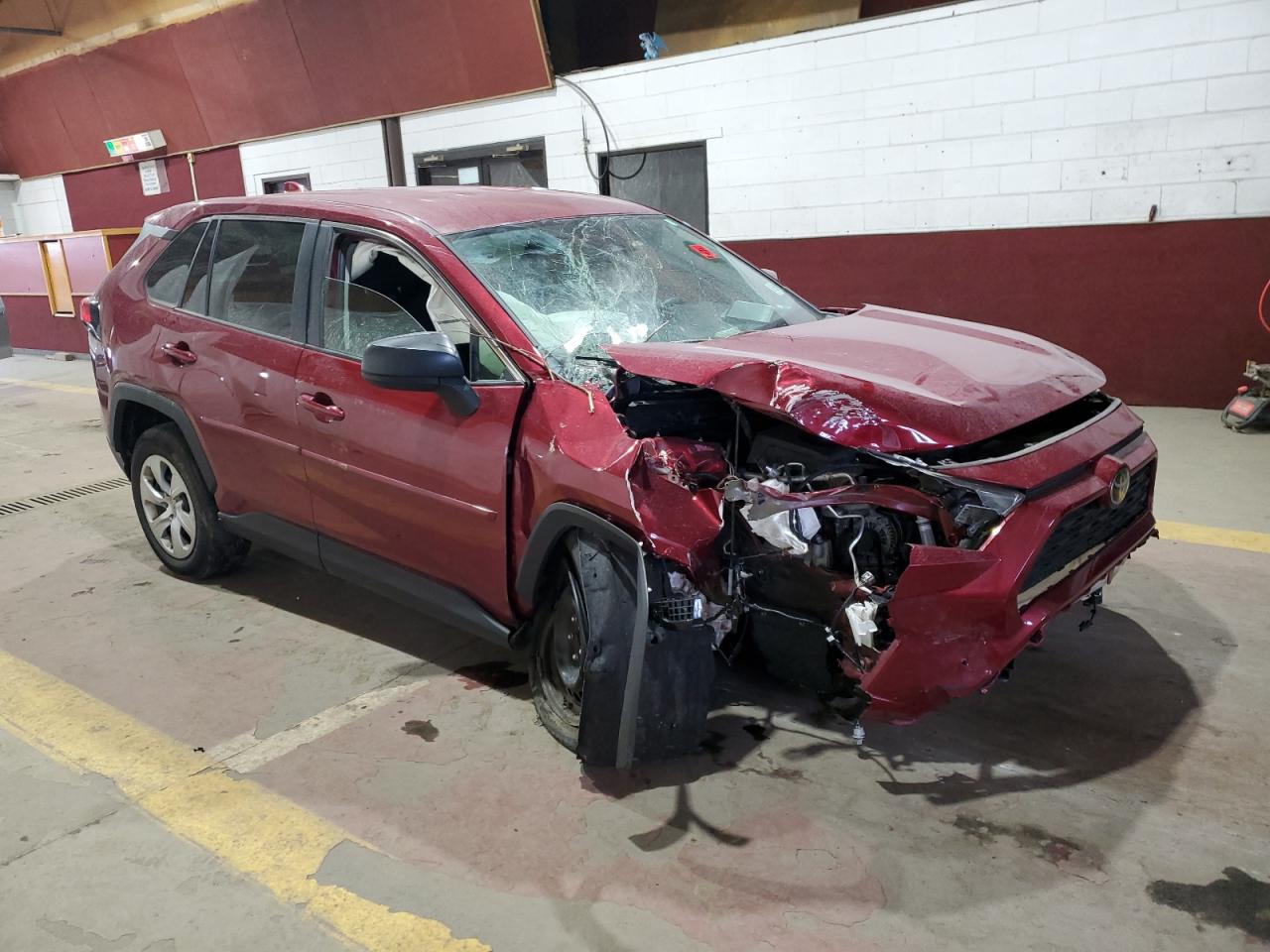 2022 Toyota RAV 4 VIN 2T3F1RFV0NW257287 Copart auction photo, all over damage thumbnail 4