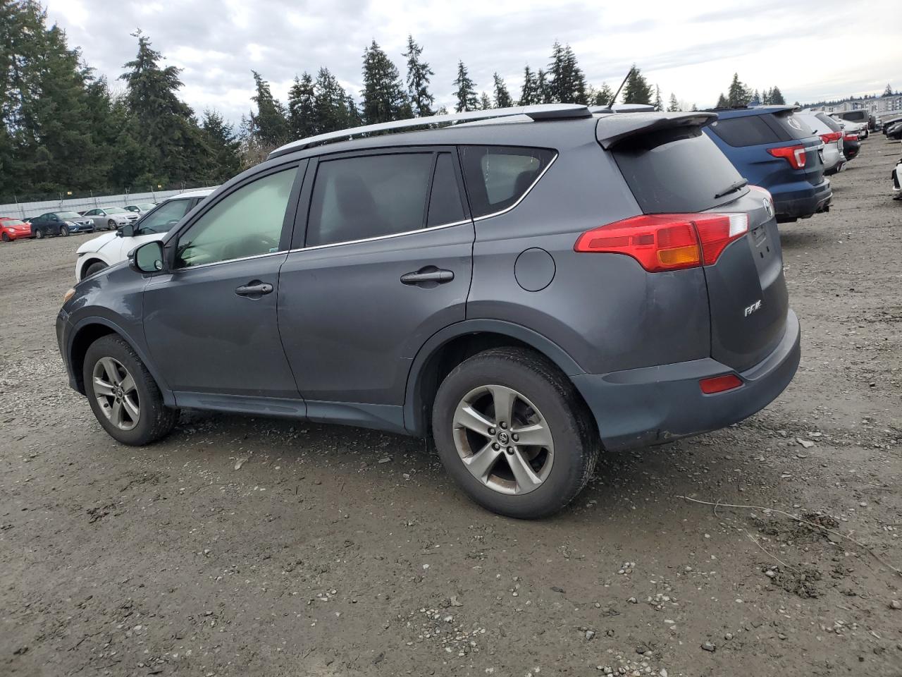 2015 Toyota RAV 4 VIN JTMRFREVXFD120727 Copart auction photo, side damage thumbnail 2