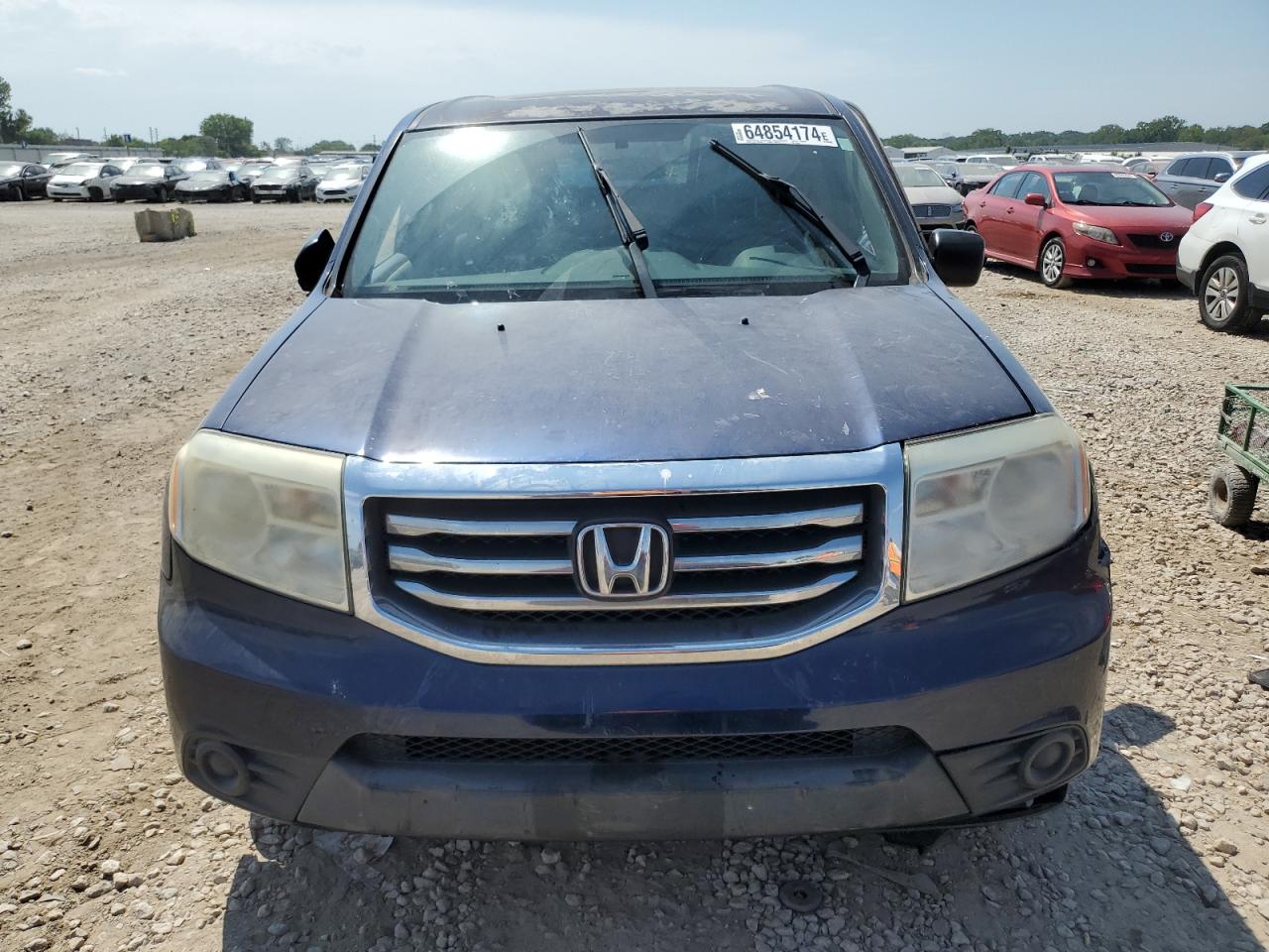 2014 Honda Pilot VIN 5FNYF3H27EB023986 Copart auction photo, side / front end damage thumbnail 5