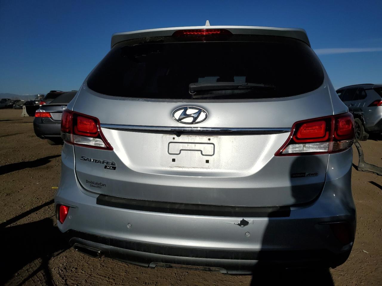 2019 Hyundai Santa Fe VIN KM8SRDHF4KU309265 Copart auction photo, front end damage thumbnail 6