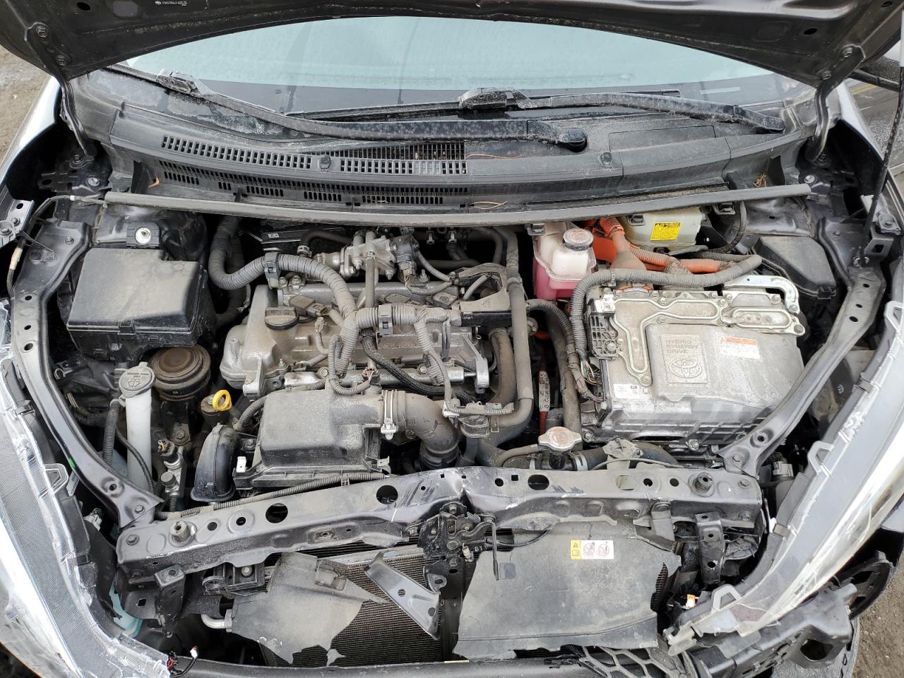 2018 Toyota Prius VIN JTDKDTB36J1603133 Copart auction photo, front end / rear end damage thumbnail 13