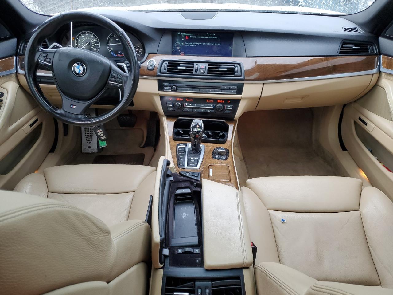 2013 BMW 5er VIN WBAFU7C58DDU70982 Copart auction photo, all over damage thumbnail 8
