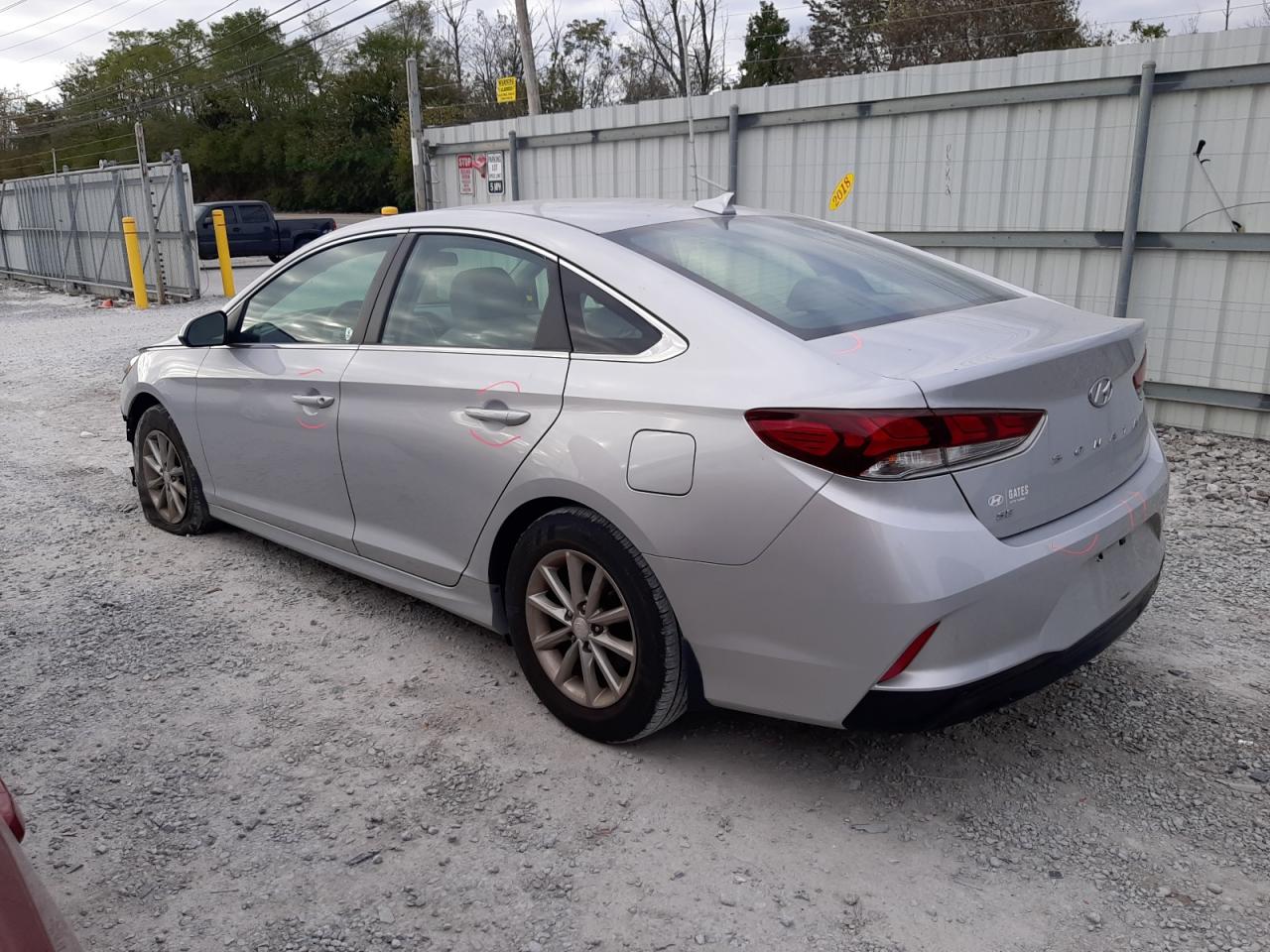 2019 Hyundai Sonata VIN 5NPE24AF9KH800280 Copart auction photo, front end / side damage thumbnail 2