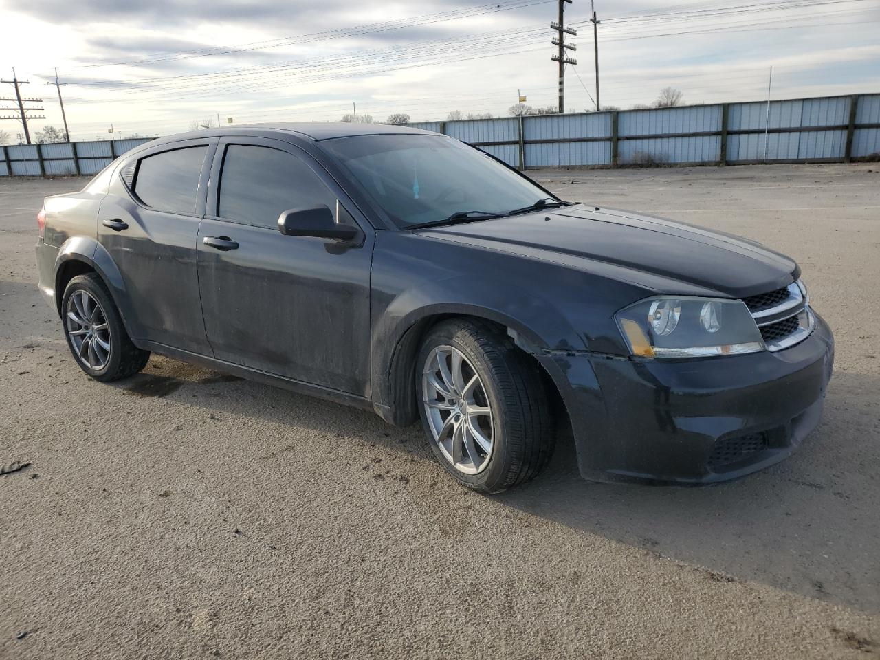 2013 Dodge Avenger VIN 1C3CDZAB3DN610803 Copart auction photo, front end / undercarriage damage thumbnail 4