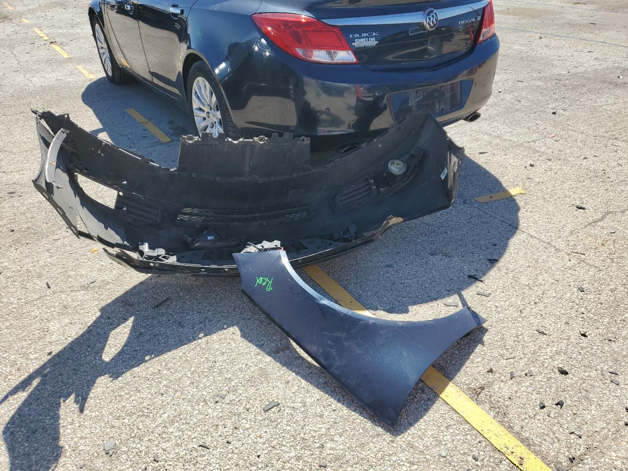 2013 Buick Regal VIN 2G4GS5EVXD9237788 Copart auction photo, front end damage thumbnail 12