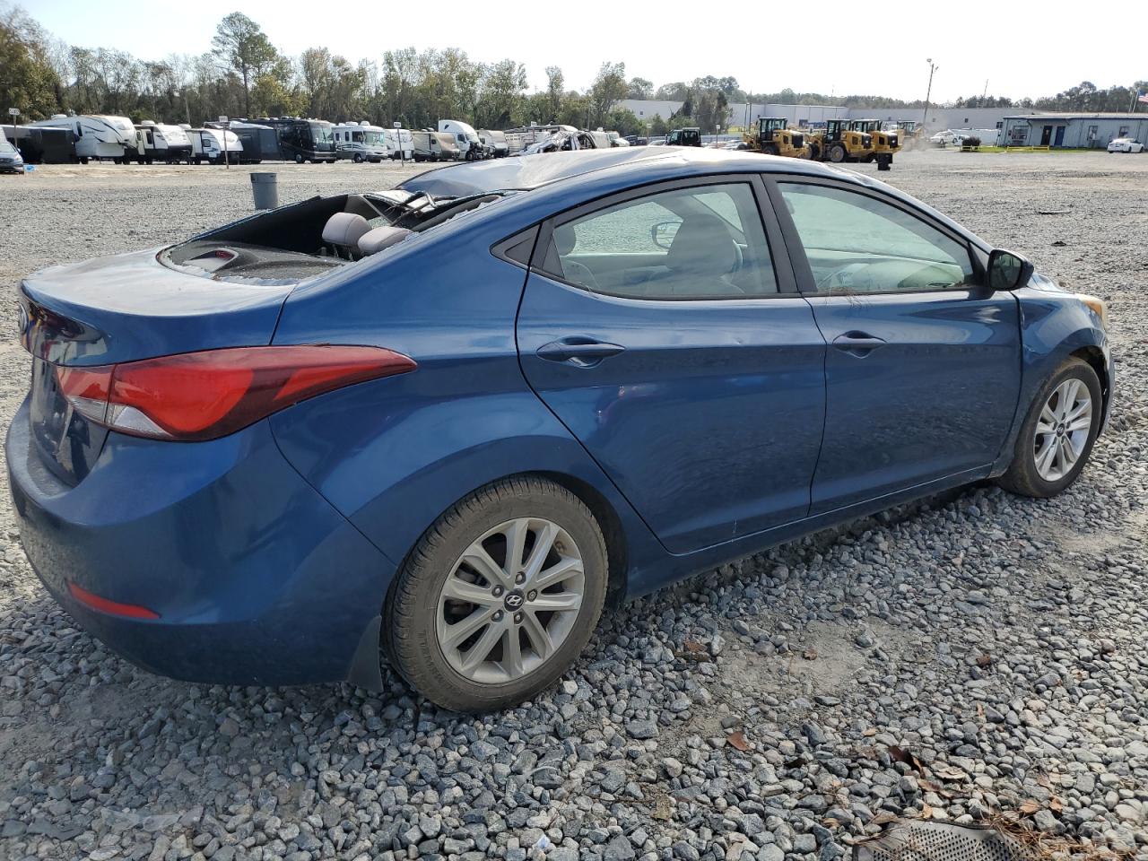 2015 Hyundai Elantra VIN KMHDH4AE8FU222262 Copart auction photo, all over damage thumbnail 3