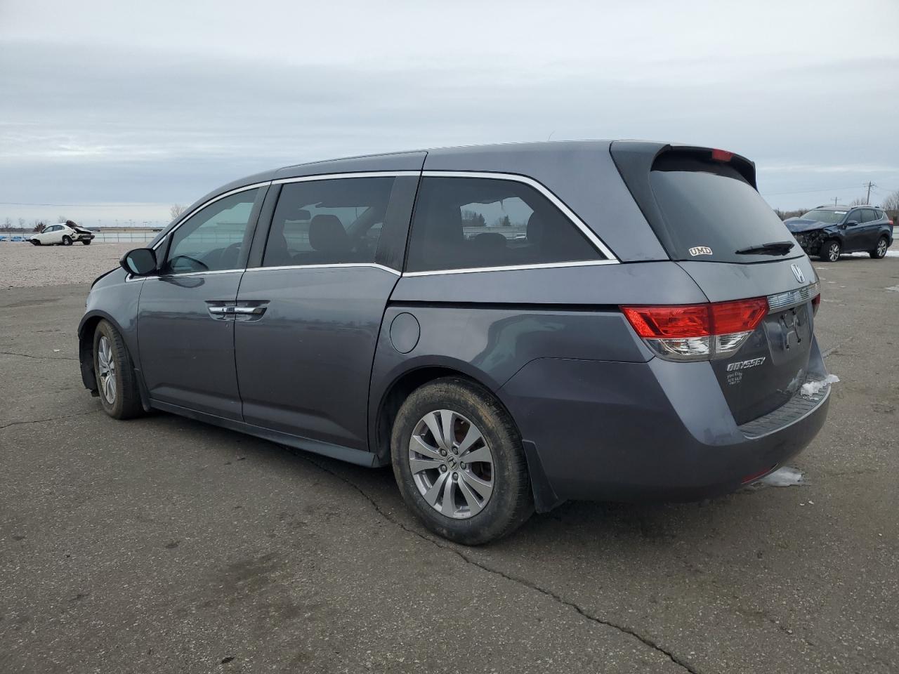 2015 Honda Odyssey VIN 5FNRL5H67FB048822 Copart auction photo, front end / side damage thumbnail 2